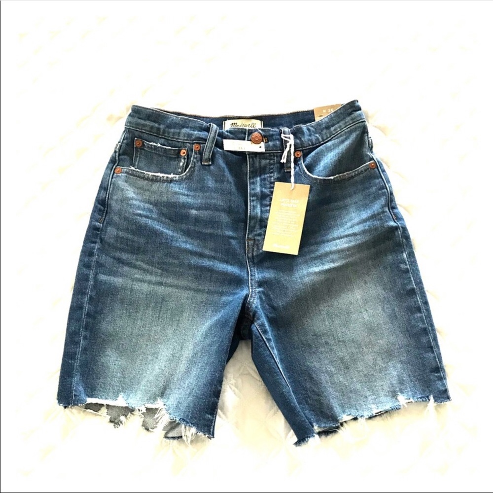 MADEWELL 10” High-rise Mid-length  Denim Shorts